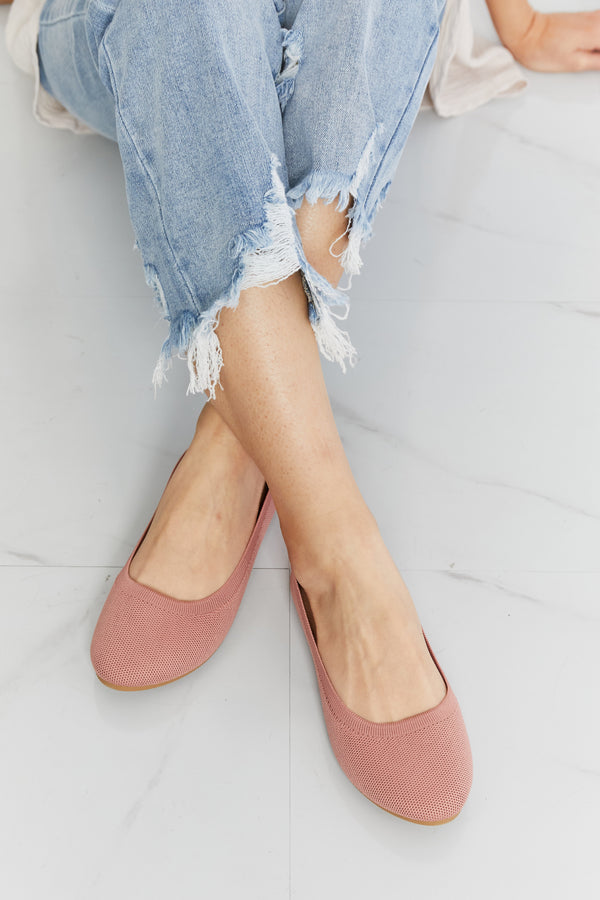 Get A Move On Round Toe Flats