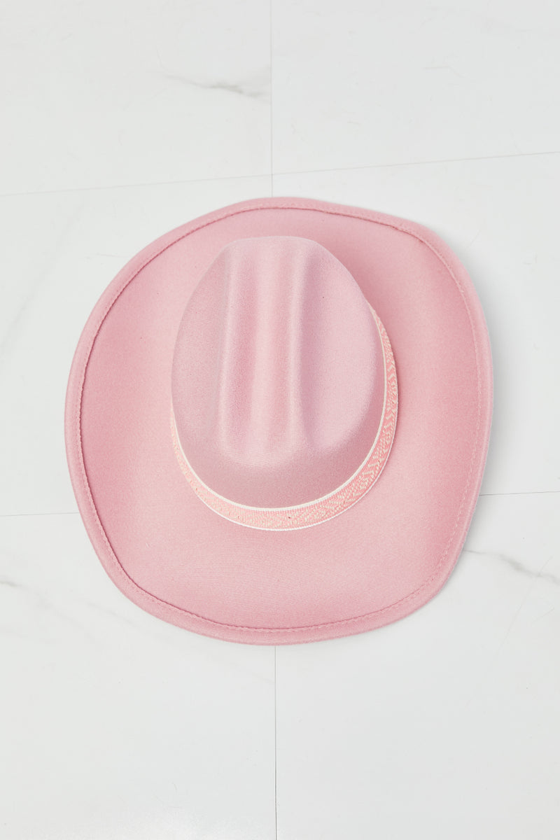 Fame Western Cutie Cowboy Hat in Pink