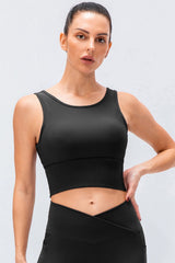 Reversible Ribbed Cropped Yoga Tank