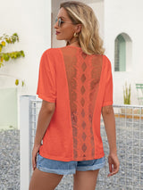 Round Neck Short Sleeve Top