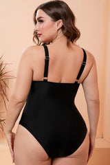 Two-Tone One-Piece Swimsuit