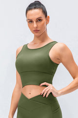 Reversible Ribbed Cropped Yoga Tank