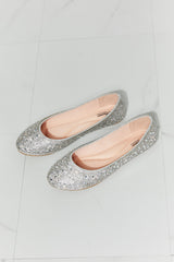 Sparkle In Your Step Rhinestone Ballet Flat in Silver
