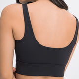 Scoop Neck and Back Sports Bra