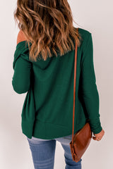 Ribbed Trim Snap Down Cardigan