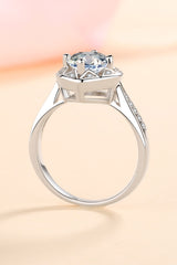 Moissanite Heart Ring