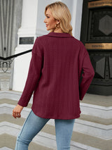 Collared Neck Long Sleeve Shirt