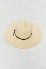 Fame Boho Summer Straw Fedora Hat