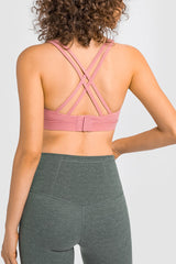 Crisscross Square Neck Sports Bra