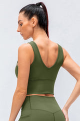 Reversible Ribbed Cropped Yoga Tank