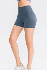 High Waist Exposed Seam Yoga Shorts