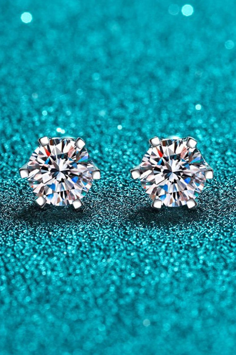 Grateful For You Moissanite Stud Earrings