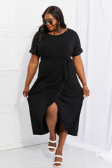 Zenana Full Size Right Here Tulip Hem Dress