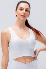 Reversible Ribbed Cropped Yoga Tank