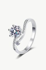 On My Mind 925 Sterling Silver Moissanite Ring