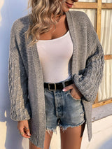 Bubble Knit Open Front Cardigan - Bakers Shoes store