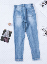 Button Fly Center Seam High Rise Jeans - Bakers Shoes store