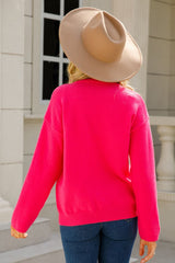 Button-Up Round Neck Cardigan - Bakers Shoes store