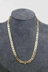 Gold Chain Geometric Inlay Necklace
