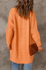 Cable-Knit Open Front Sweater Cardigan - Bakers Shoes store
