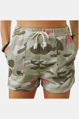 Camouflage High Rise Drawstrings Shorts - Bakers Shoes store