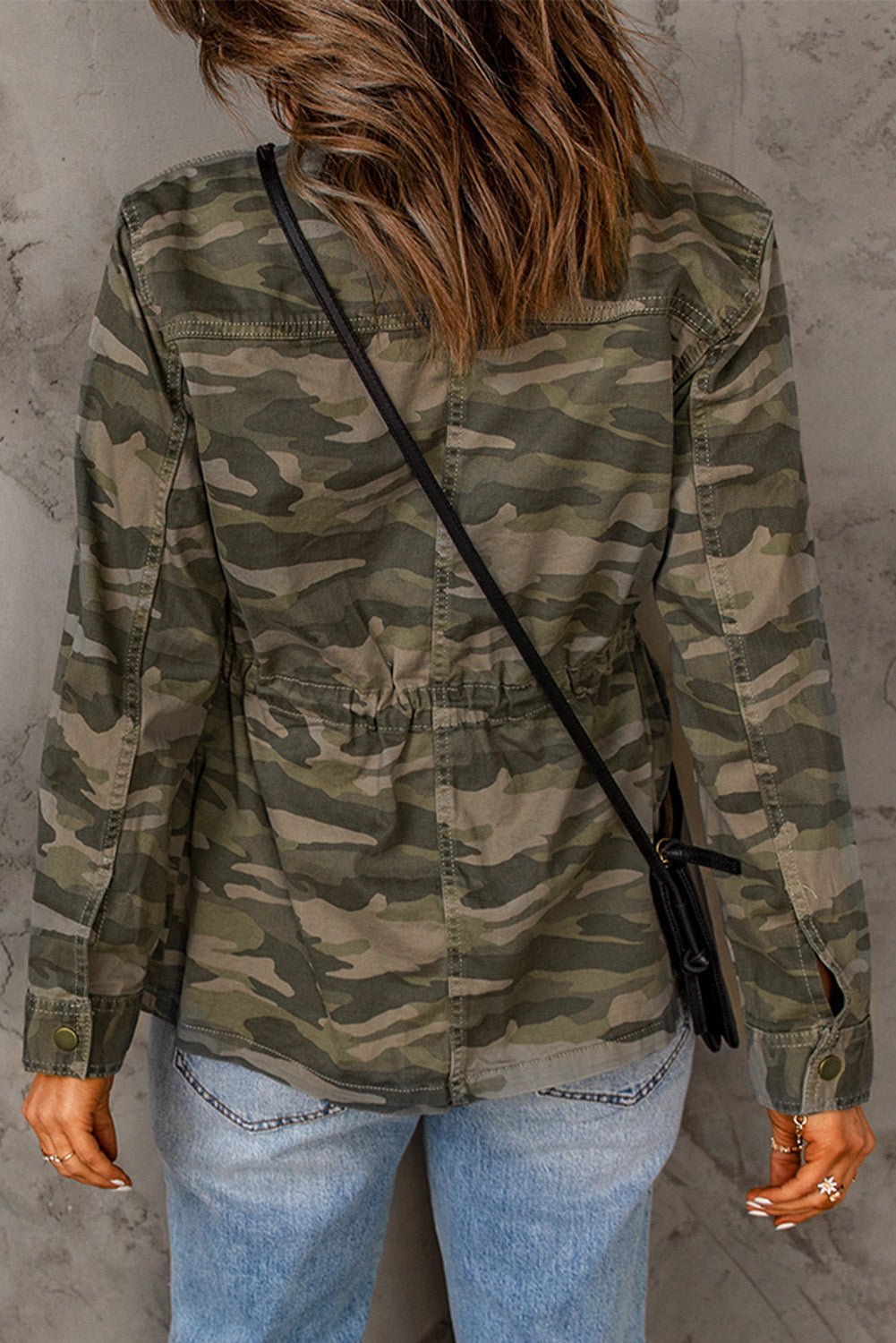 Camouflage Snap Down Jacket - Bakers Shoes store