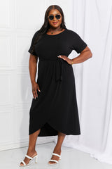 Zenana Full Size Right Here Tulip Hem Dress