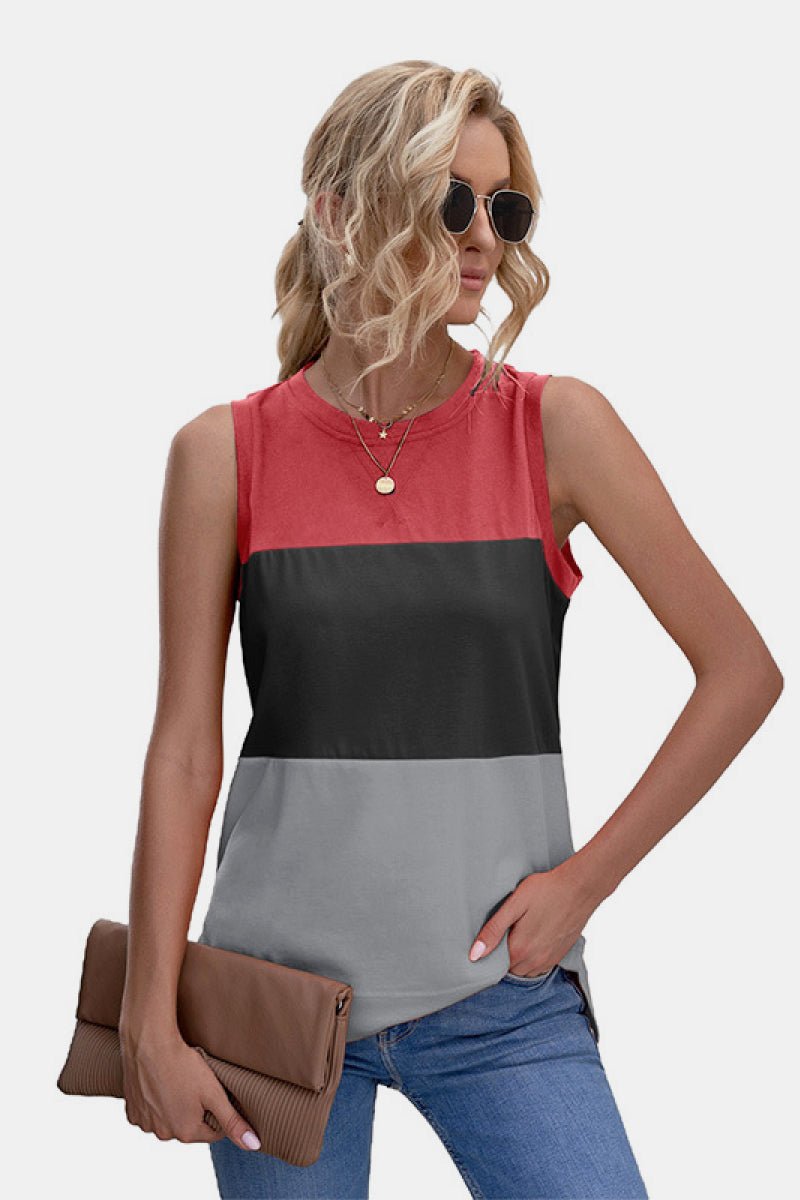 Color Block Tank Top - Bakers Shoes store