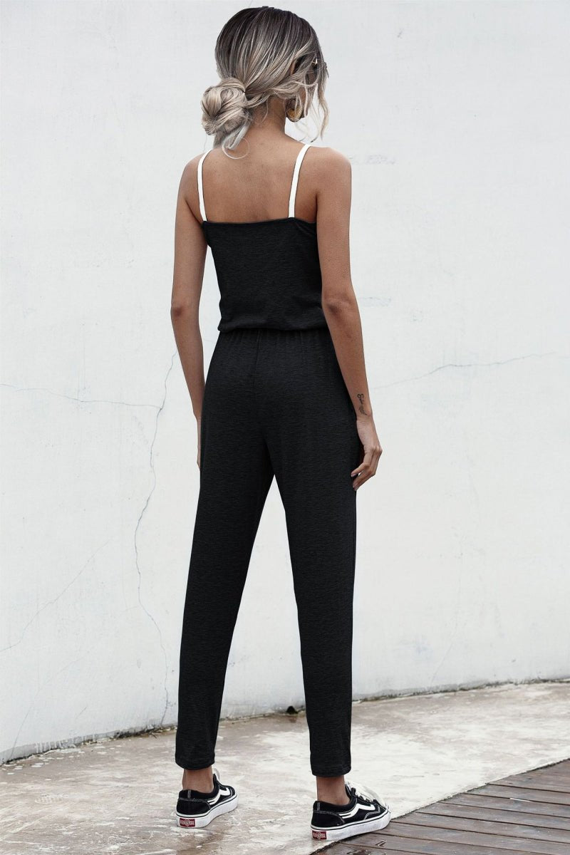 Contrast binding Cami Jumpsuit - Bakers Shoes store