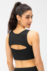 Cutout Detail Sports Bra