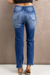 Distressed High-Rise Jeans with Pockets - Bakers Shoes store