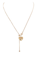 Heart Pendant Drop Necklace