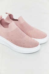 Rhinestone Decor Slip-On Shoes