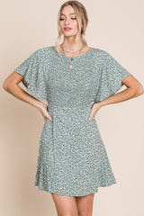 HEYSON Giverny Smocked Floral Mini Dress