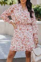 Floral Lantern Sleeve Tiered Dress - Bakers Shoes store