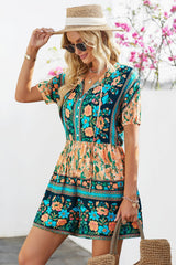 Floral Multicolored Tie-Neck Romper - Bakers Shoes store