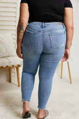 Judy Blue Tatiana Full Size Mineral Wash Relaxed Fit Jeans - Bakers Shoes store