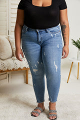 Judy Blue Tatiana Full Size Mineral Wash Relaxed Fit Jeans - Bakers Shoes store