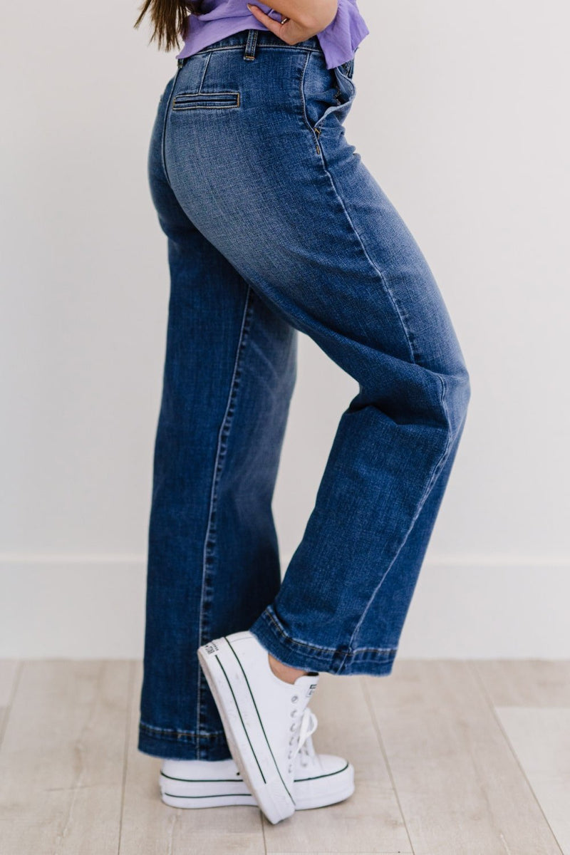 Kancan Girls Like Me Full Size Run Wide Leg Jeans - Bakers Shoes store
