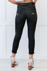 Kancan High Rise Raw Hem Cropped Jeans - Bakers Shoes store