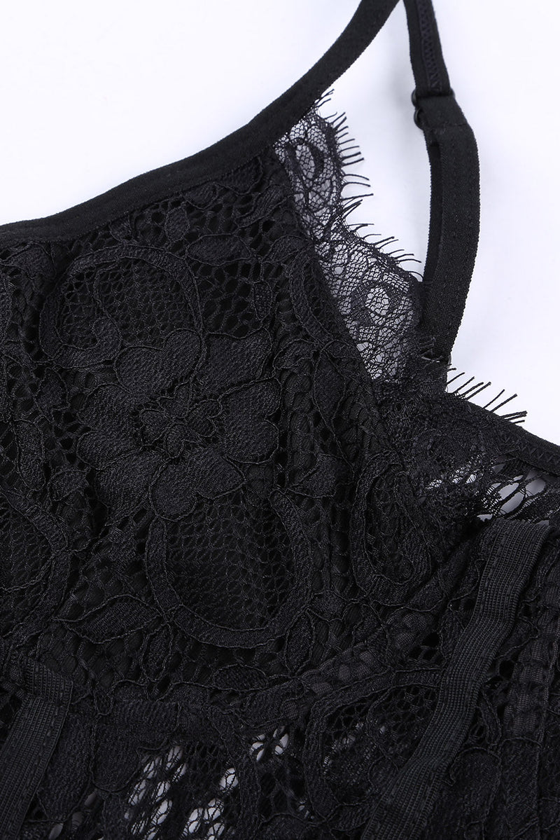 Lace Panelled Bodysuit - Bakers Shoes store