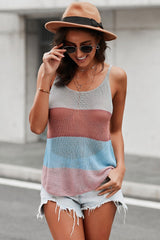 Multicolor Knitted Cami Tank Top - Bakers Shoes store