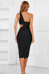 One-Shoulder Cutout Bandage Dress - Bakers Shoes store