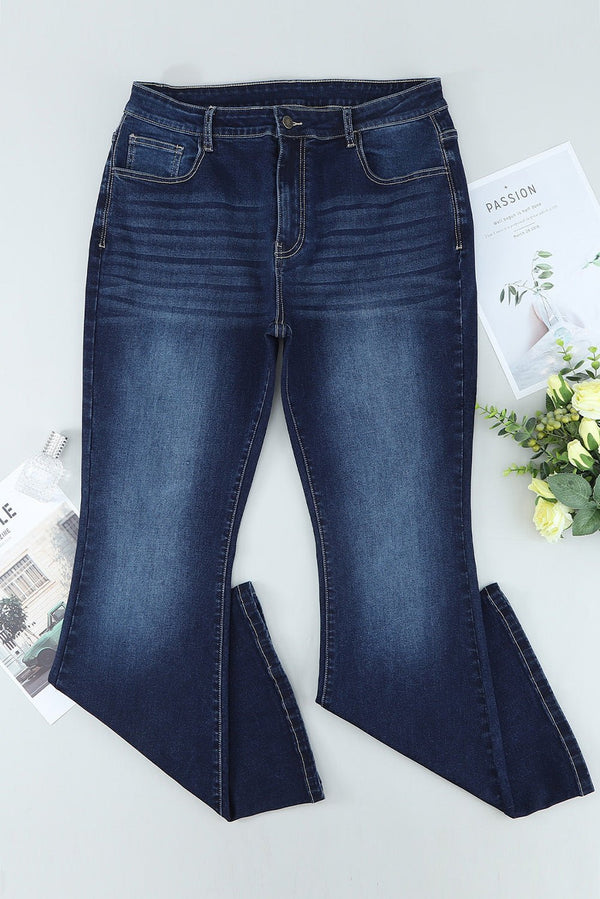Plus Size Mid-Rise Waist Flare Jeans - Bakers Shoes store