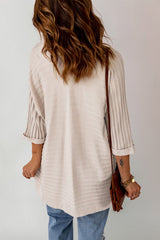 Ribbed Open Front Knit Cardigan - Bakers Shoes store