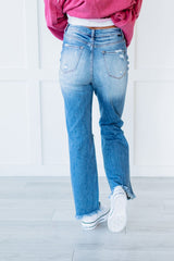 RISEN Head Over Heels Distressed Straight Leg Jeans - Bakers Shoes store