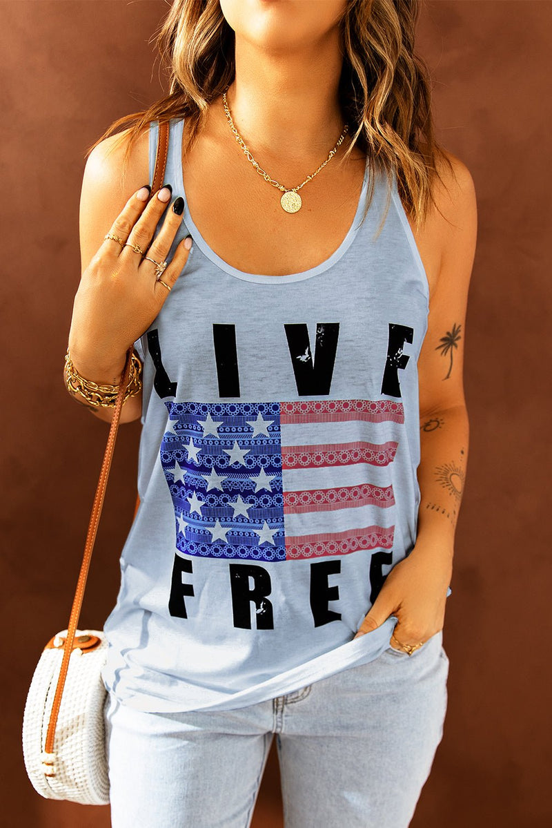 Stars and Stripes Graphic Tank - Bakers Shoes store