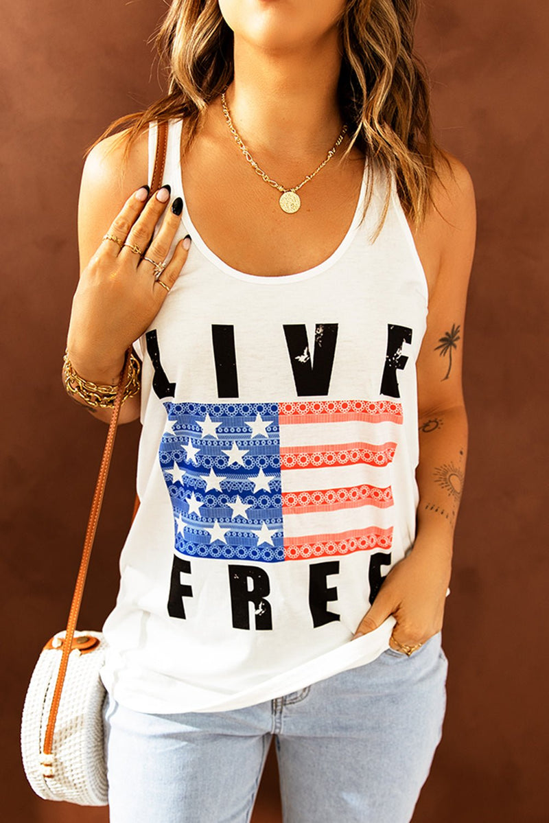 Stars and Stripes Graphic Tank - Bakers Shoes store