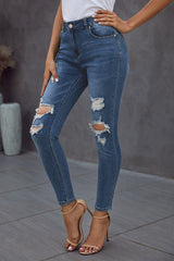 Vintage Skinny Ripped Jeans - Bakers Shoes store