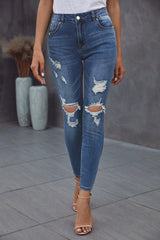 Vintage Skinny Ripped Jeans - Bakers Shoes store